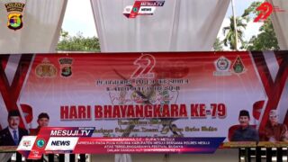 HUT Bhayangkara 79 Polres Mesuji Bersama Puja Kesuma Mesuji Lampung Gebyar Festival Budaya Indonesia