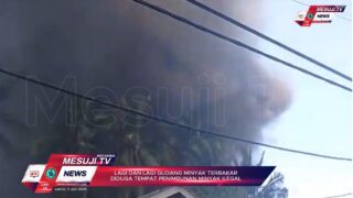 GUDANG MINYAK TERBAKAR LAGI, SUKA JAYA LAUT, TELUK BETUNG TIMUR ,BANDAR LAMPUNG