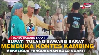 PEMBUKAAN KONTES KAMBING TULANG BAWANG BARAT SEKALIGUS PENGUKUHAN BOLO NGARIT OLEH BUPATI